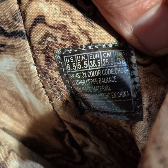 Skechers 8.5 Dark Brown Soft Leather Wedge Booties - Picture 7 of 8